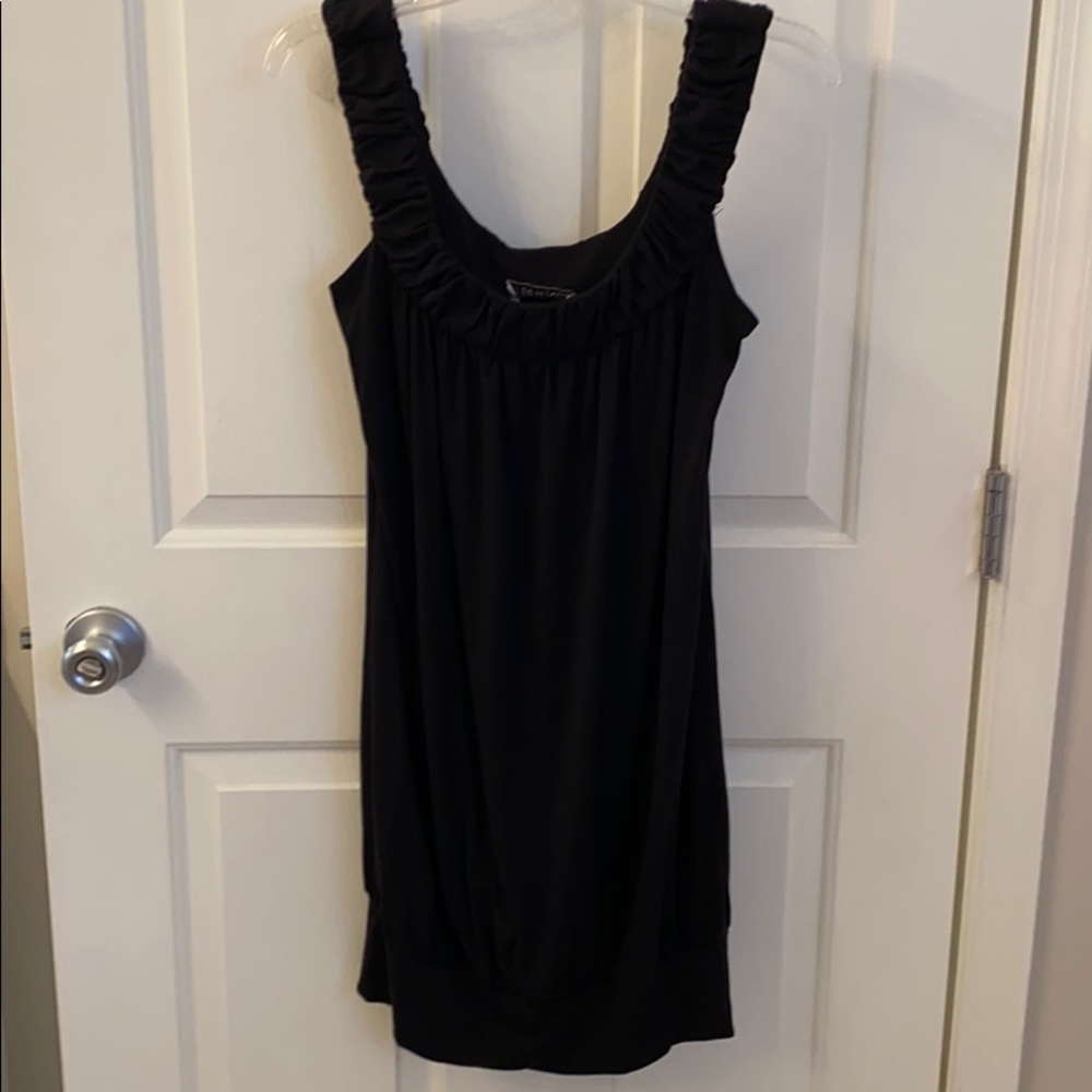 Off shoulder black dress